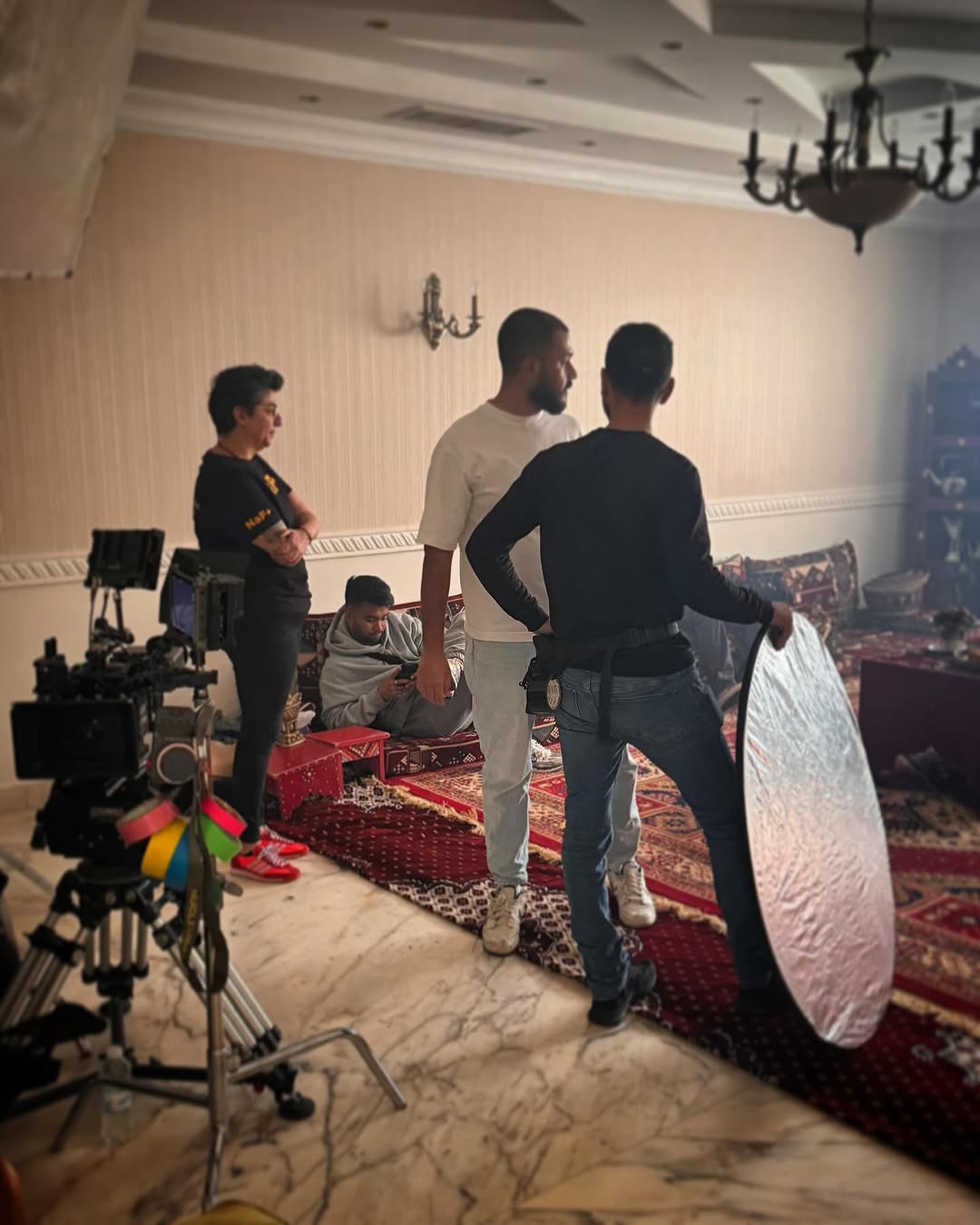 Head of production — Saudi Vision 2030 x NAF+I. Behind the scenes on set.